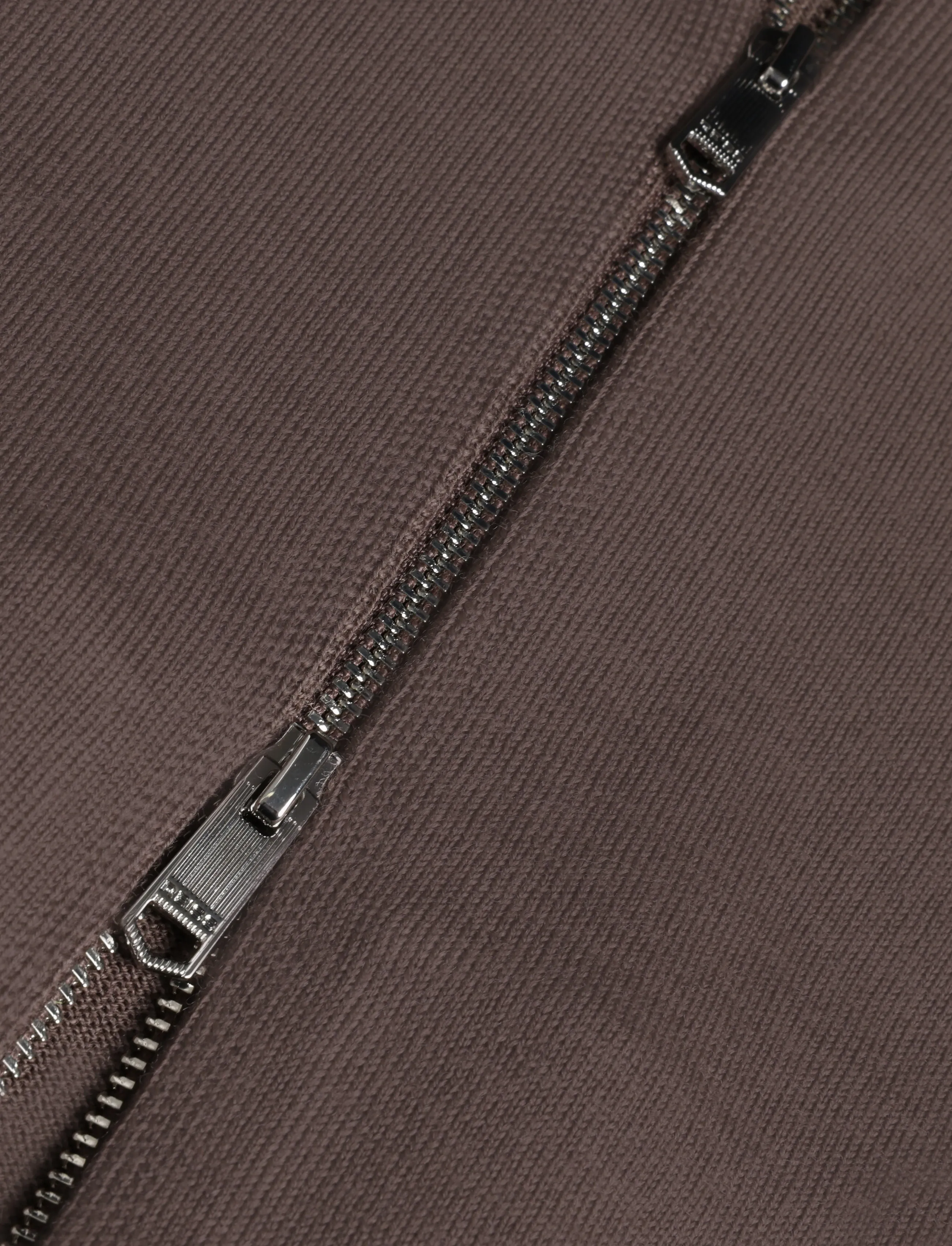 Reiss - HAMPSHIRE LS ZIP THROUGH FUNNEL MERINO WOOL CARDIG - ridge brown - 3