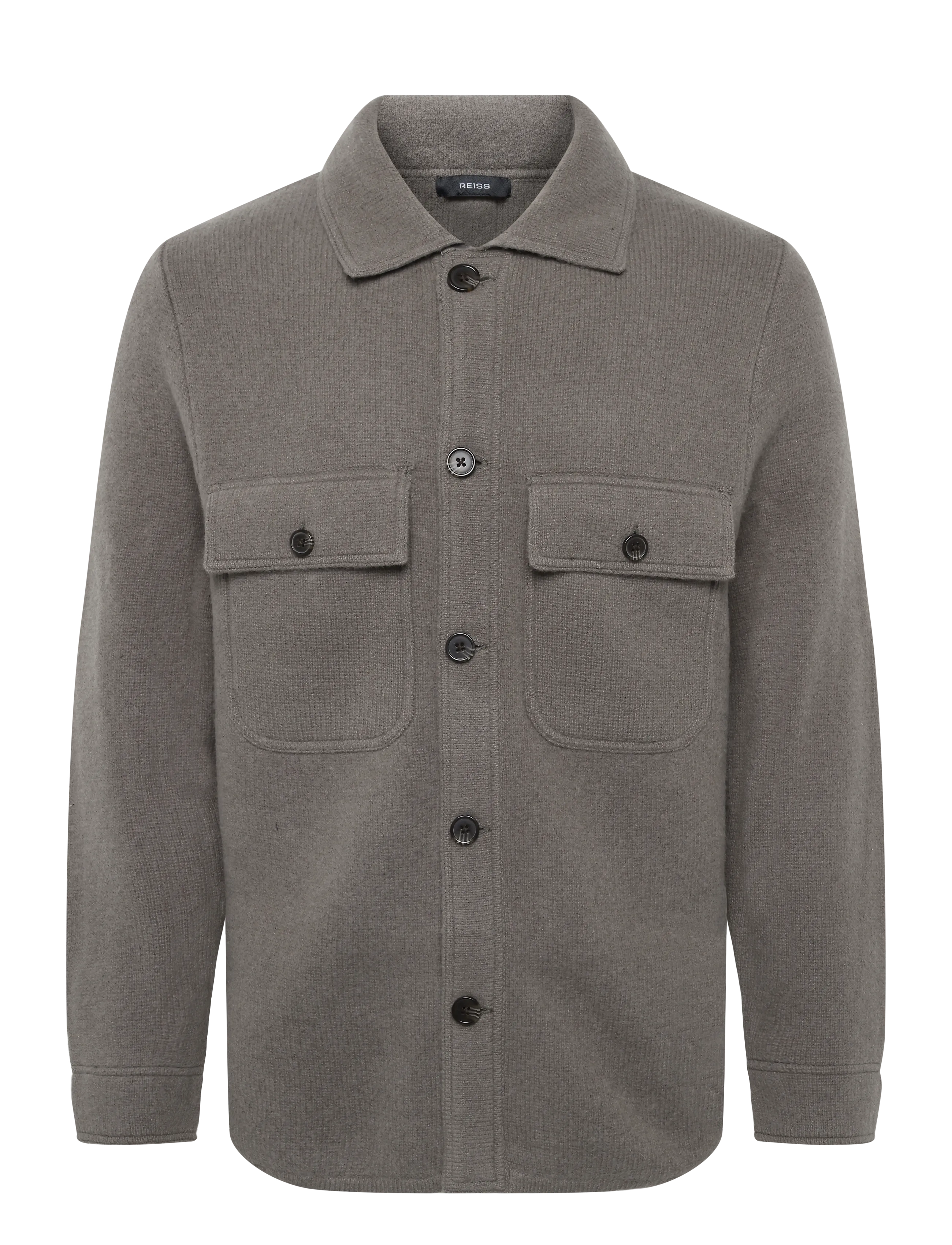 Banstead Ls Button Through Brushed Overshirt