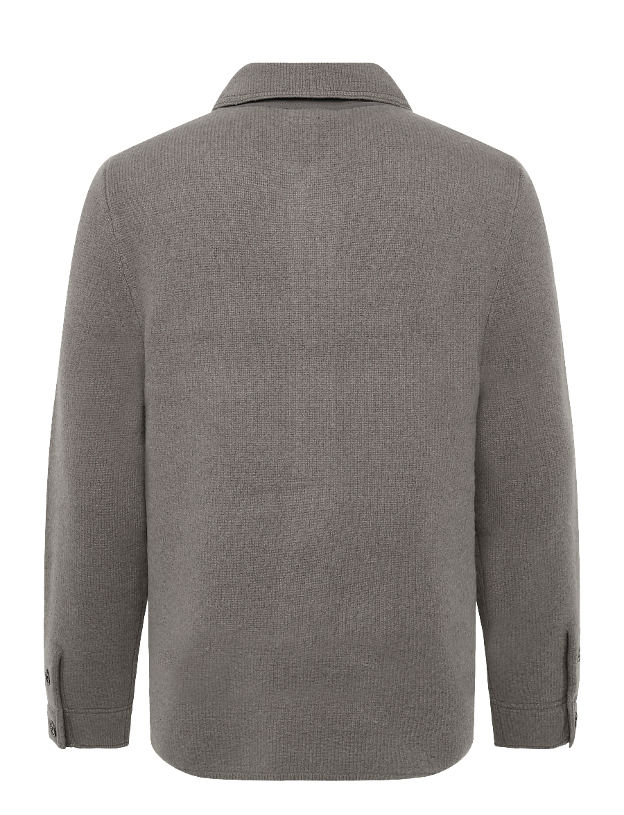 Reiss - BANSTEAD LS BUTTON THROUGH BRUSHED OVERSHIRT - winterjacken - taupe brown - 1