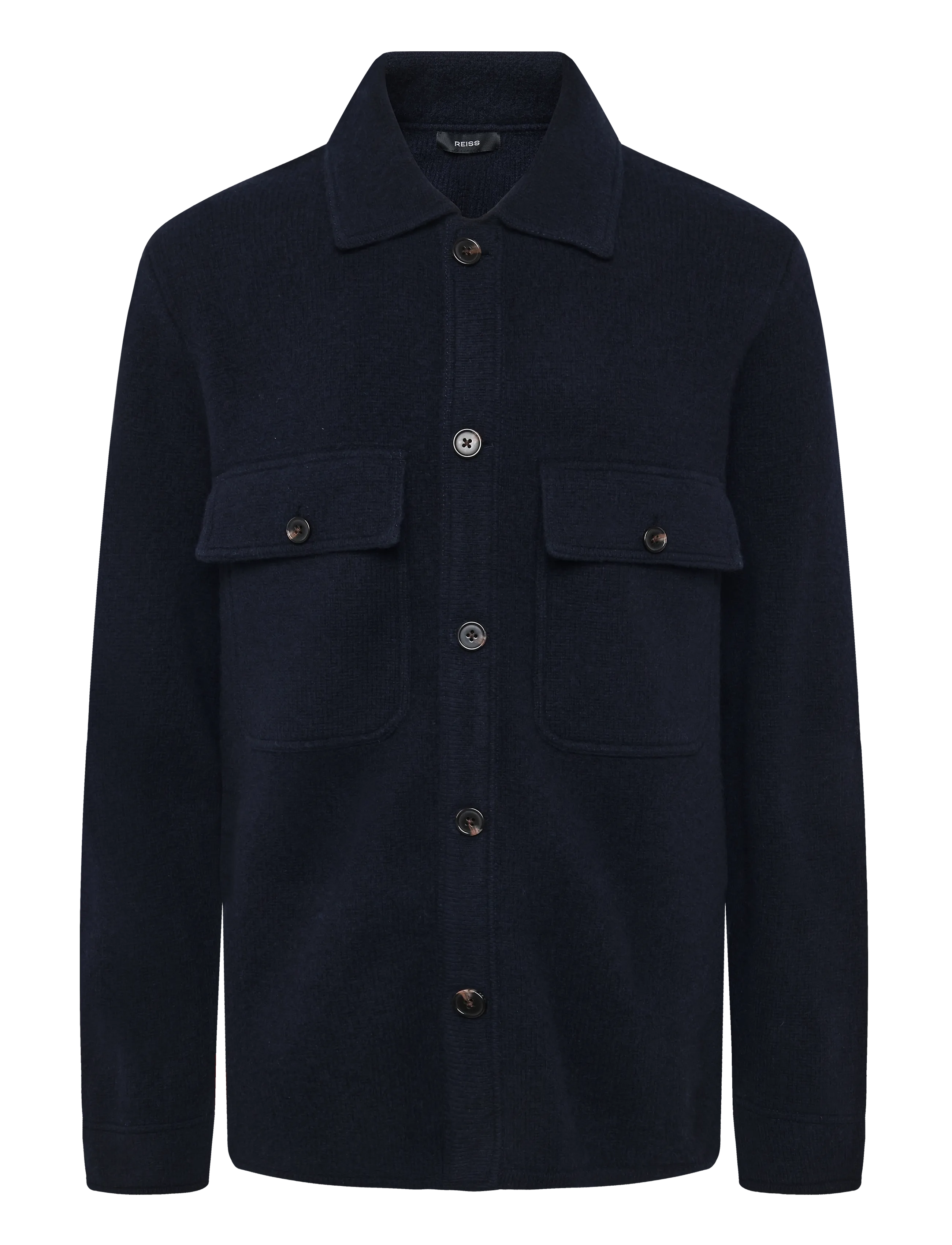 Banstead Ls Button Through Brushed Overshirt