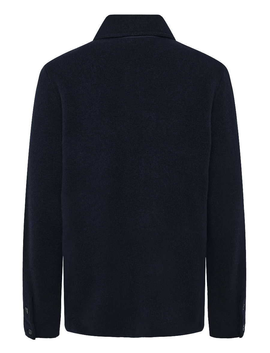 Reiss - BANSTEAD LS BUTTON THROUGH BRUSHED OVERSHIRT - winterjacken - navy - 1