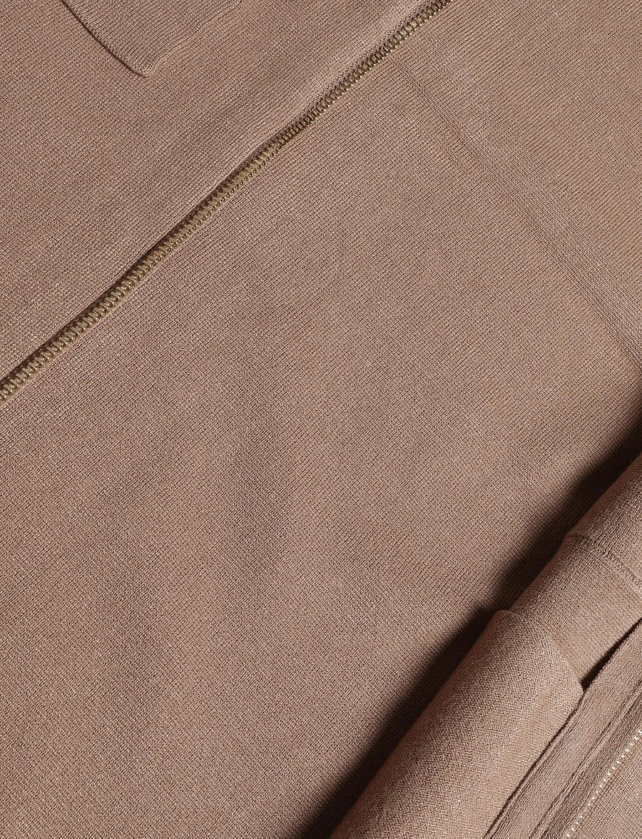 Reiss - FLEETWOOD LS CONCEALED PLACKET MILANO JACKET - herbstjacken - camel brown - 3