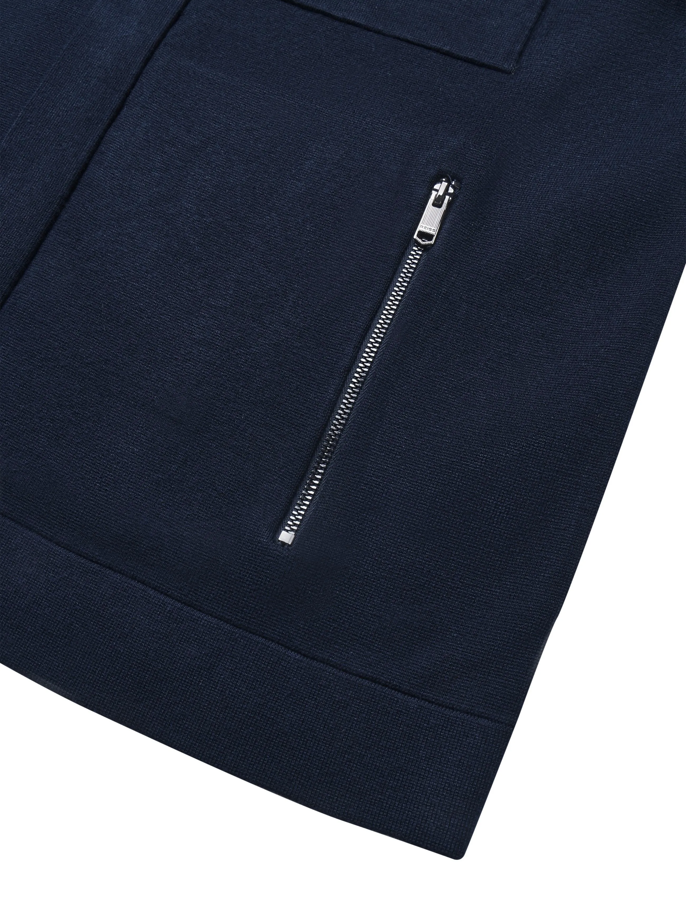 Reiss - FLEETWOOD LS CONCEALED PLACKET MILANO JACKET - fall jackets - navy - 3