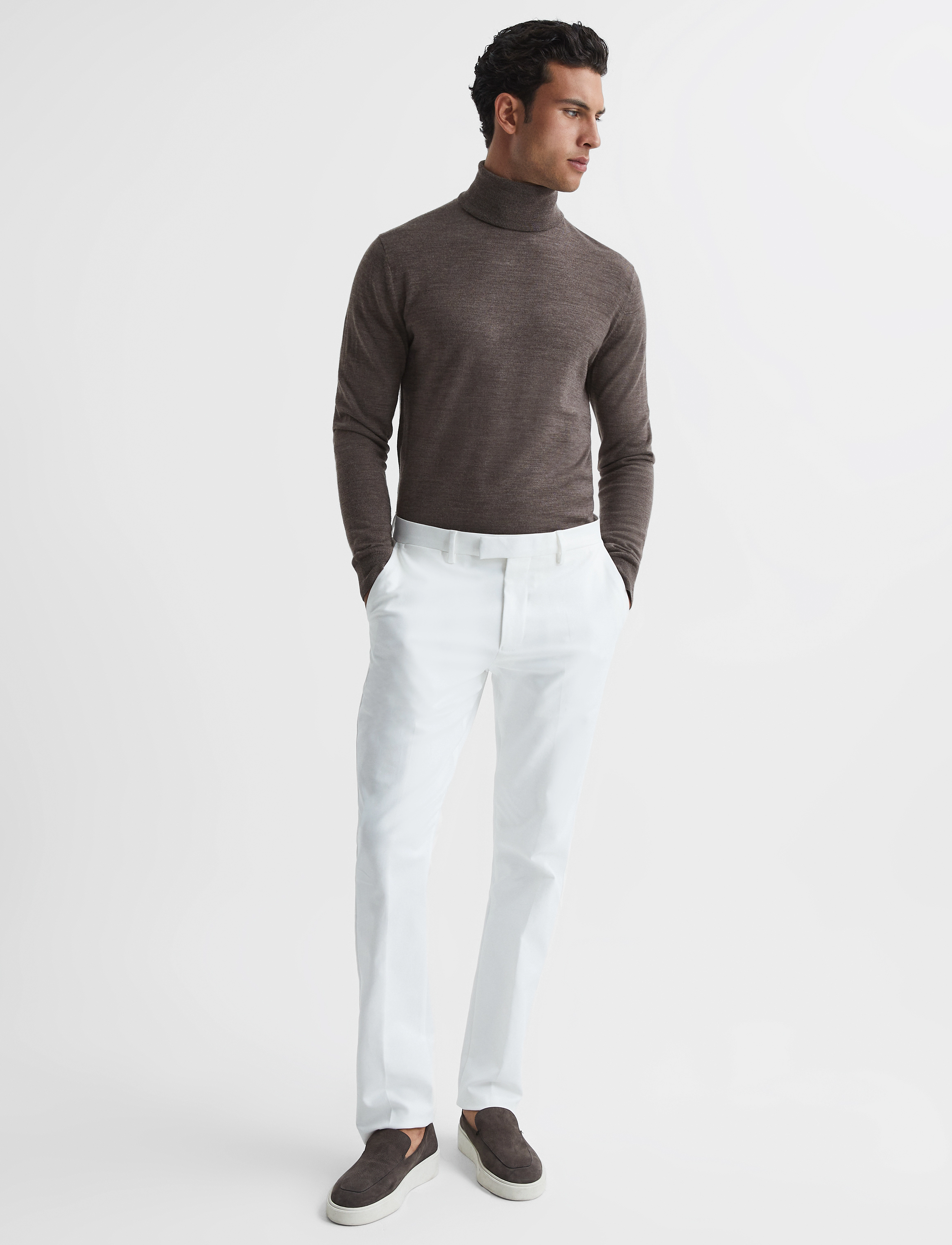 Reiss - CAINE - mouse brown melange - 4