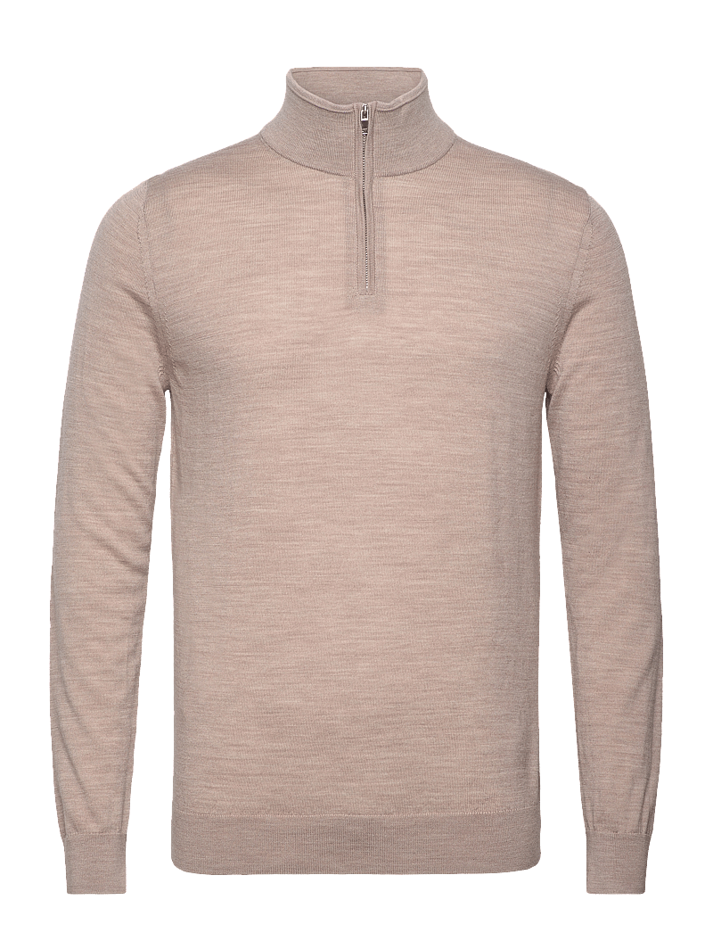 Reiss - BLACKHALL - half zip-tröjor - wheatmelange - 1