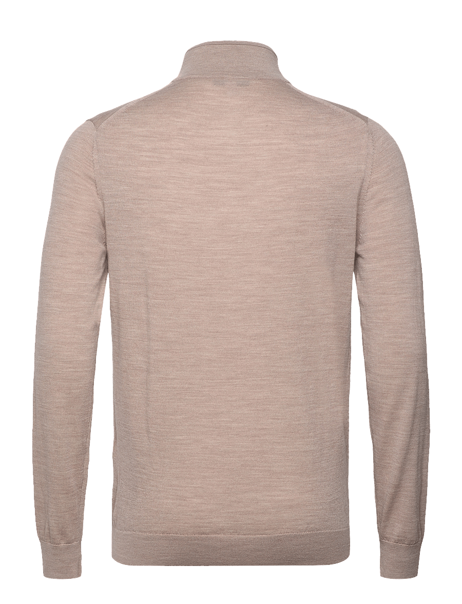 Reiss - BLACKHALL - pullover mit halbem reißverschluss - wheatmelange - 2