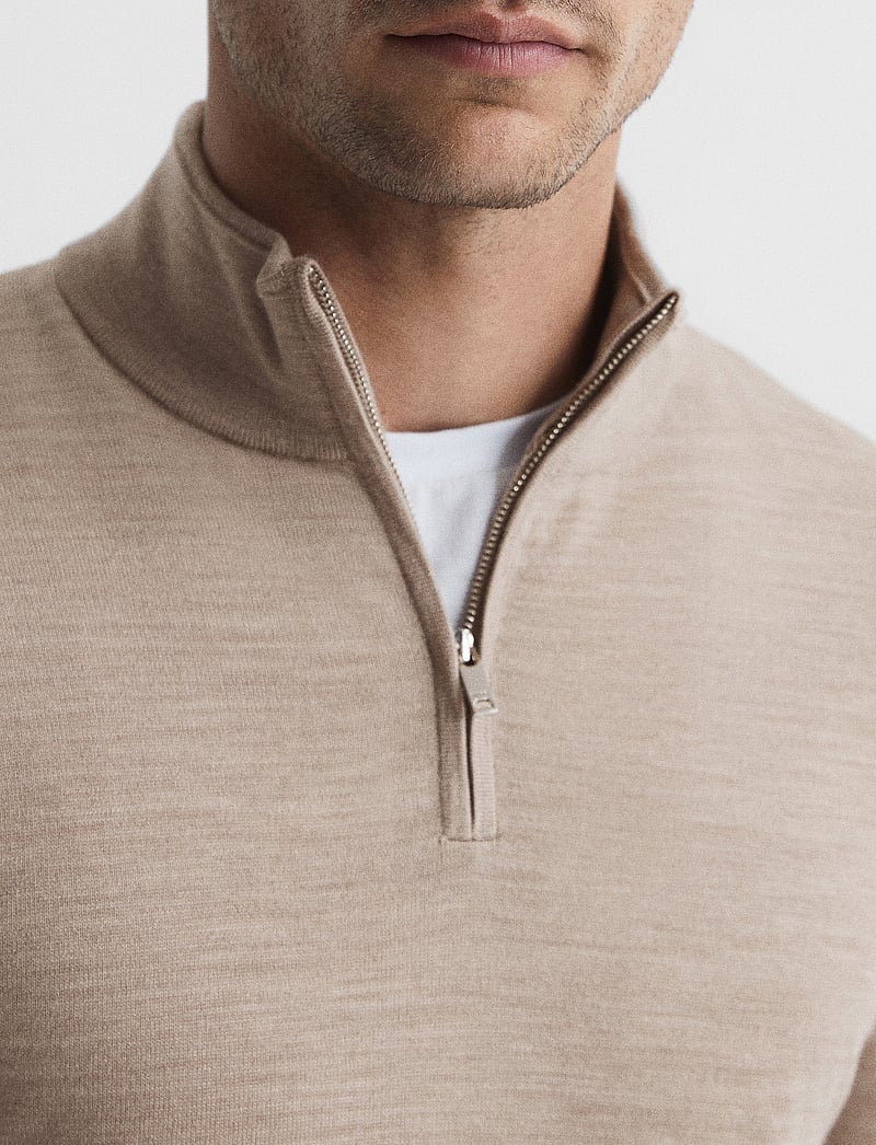 Reiss - BLACKHALL - half zip-tröjor - wheatmelange - 4