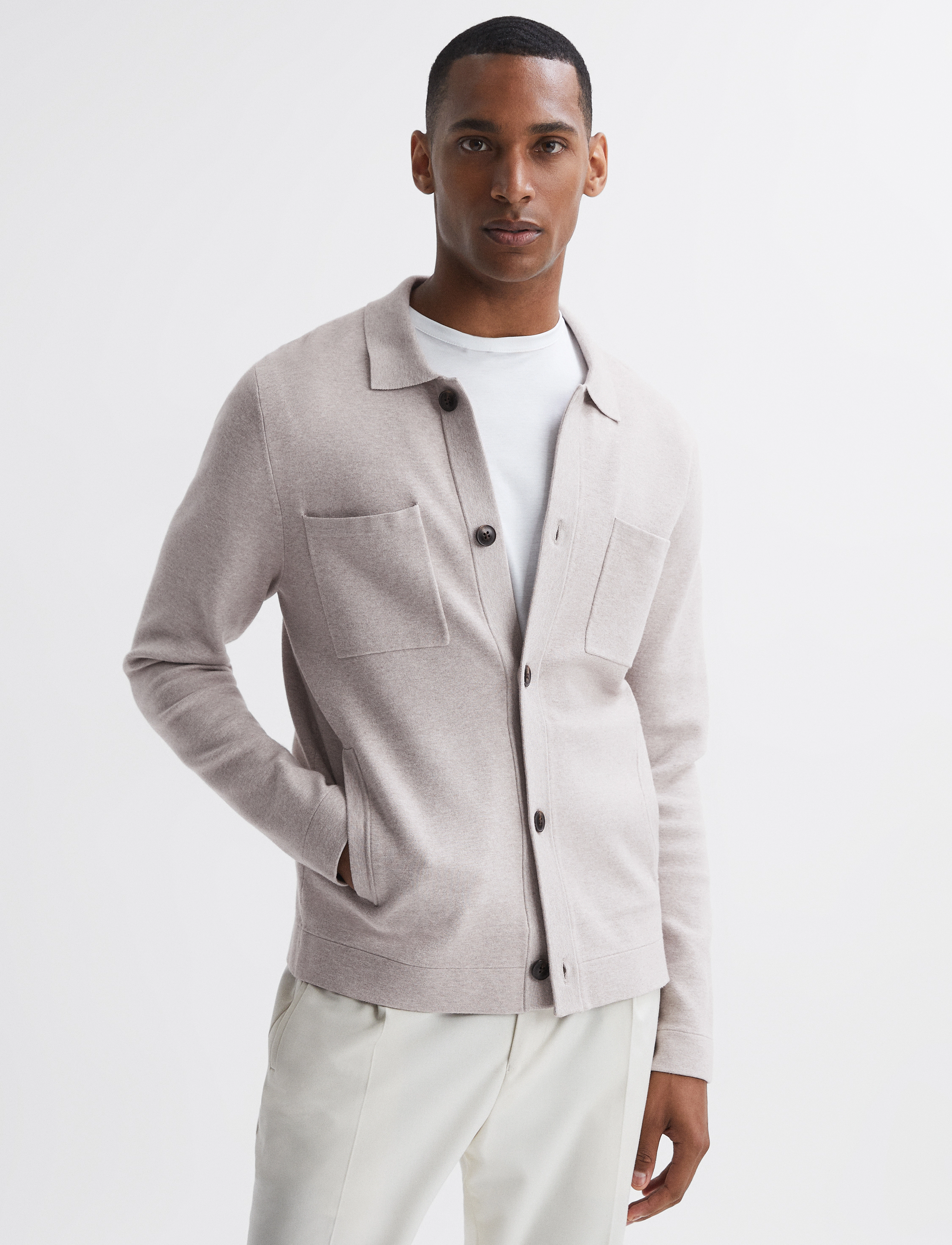 Reiss - FORESTER - oatmealmelange - 2