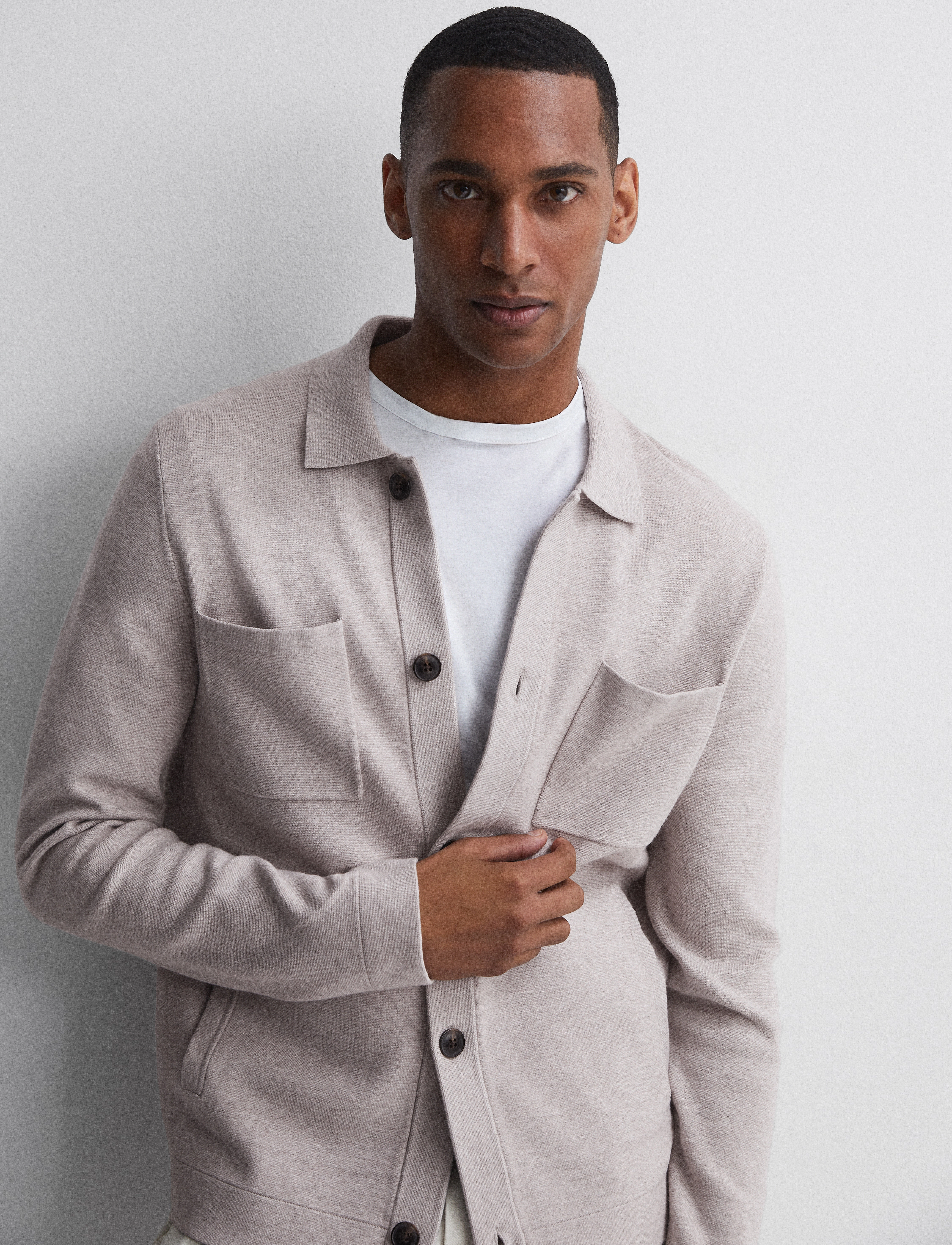 Reiss - FORESTER - oatmealmelange - 4