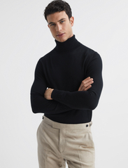 Reiss - CAINE - megztiniai su aukšta apykakle - black - 2