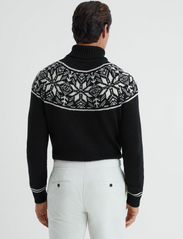 Reiss - ABBOTSFORD - megztiniai su aukšta apykakle - black - 3