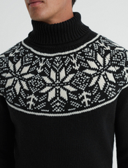Reiss - ABBOTSFORD - megztiniai su aukšta apykakle - black - 4