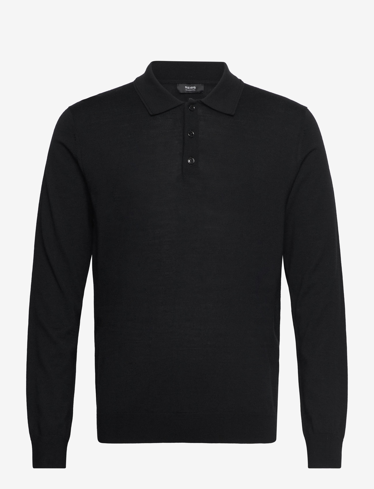 Reiss - TRAFFORD - langærmede poloer - black - 0