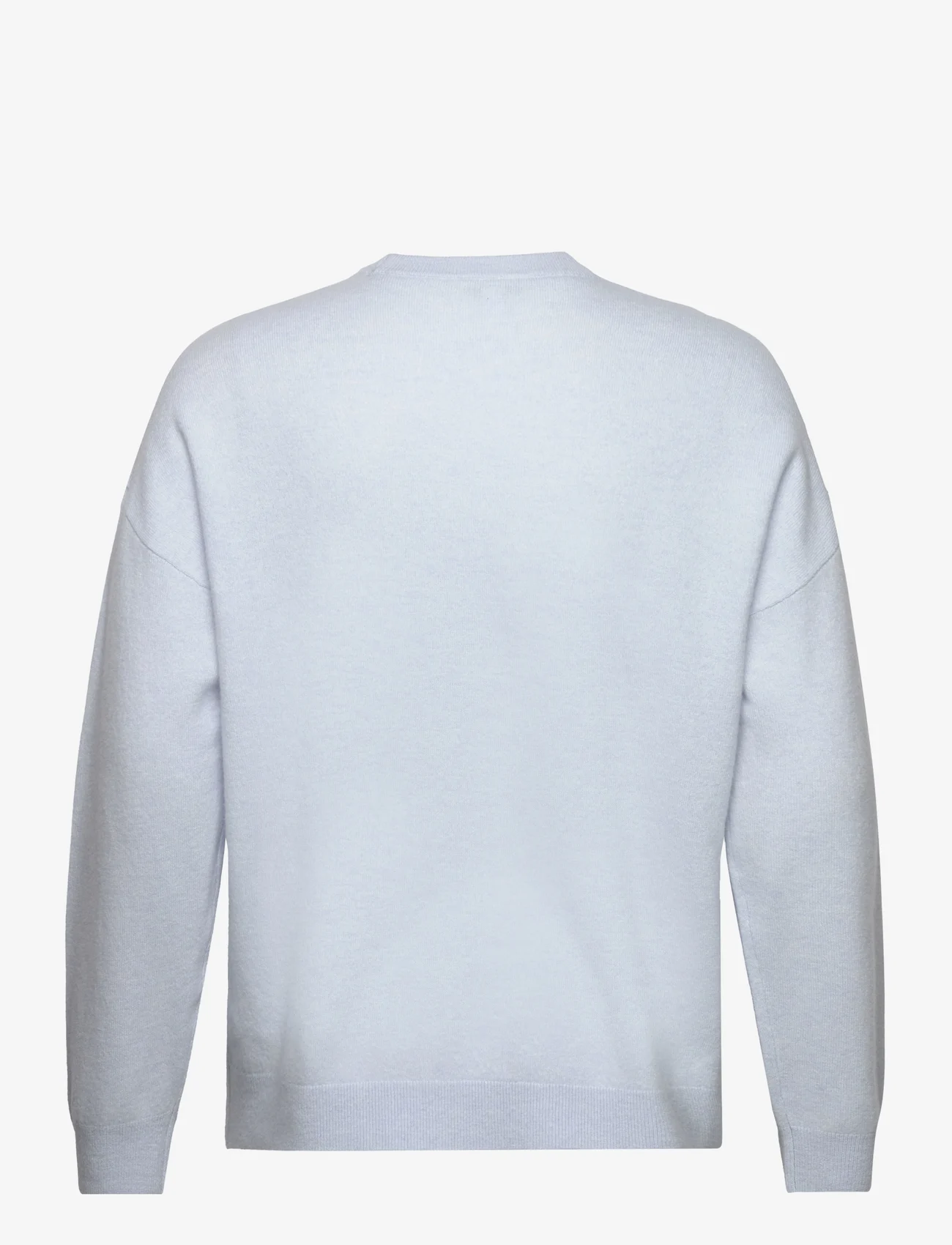 Reiss - PUTNEY - megztinis su apvalios formos apykakle - soft blue melange - 1