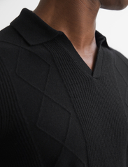 Reiss - MALIK - trikotažiniai polo marškinėliai - black - 4