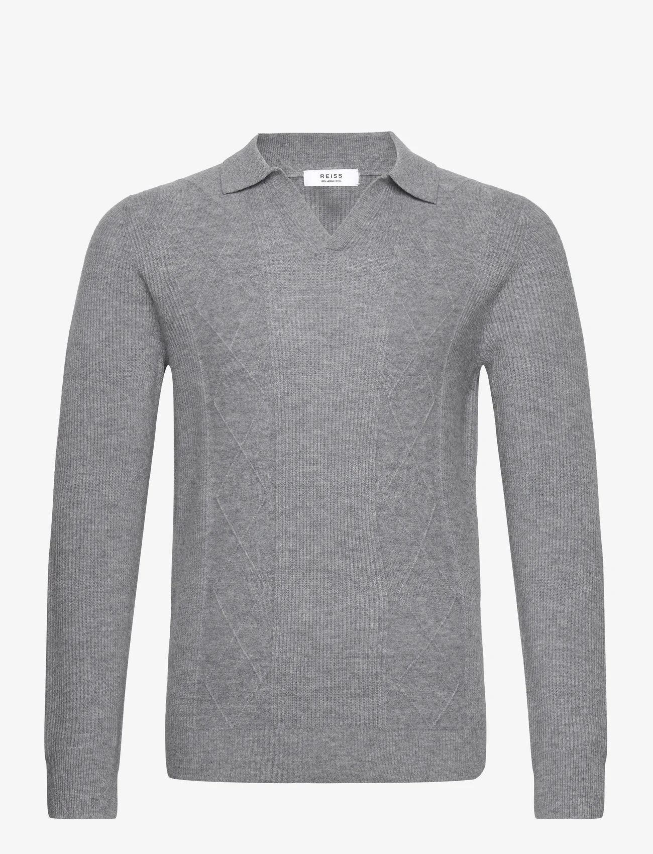 Reiss - MALIK - trikotažiniai polo marškinėliai - soft grey melange - 0