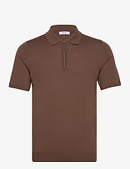 Reiss - MAXWELL - short-sleeved polos - pecan brown - 0