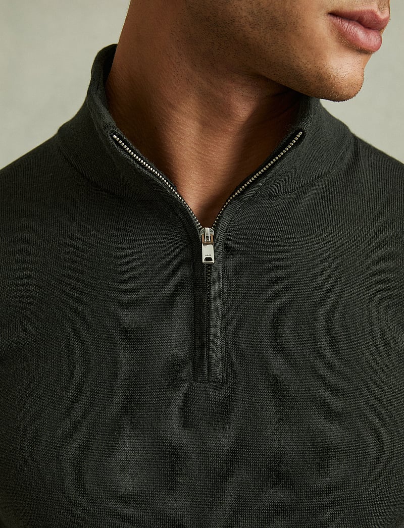 Reiss - BLACKHALL - half zip jumpers - dark military g - 3