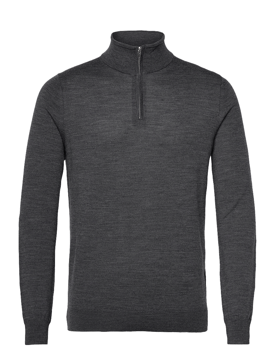 Reiss - BLACKHALL - swetry zapinane do połowy - derby grey marl - 0
