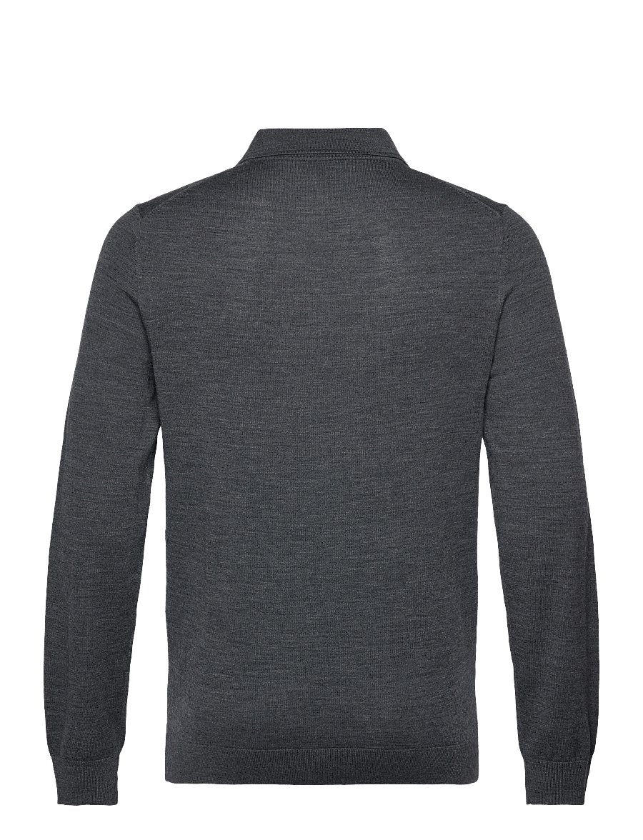 Reiss - TRAFFORD - langärmelige gestrickte polohemden - derby grey marl - 1