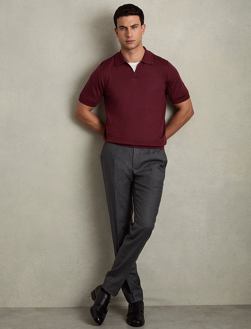 Reiss - DUCHIE - gestrickte polohemden - claret red - 4