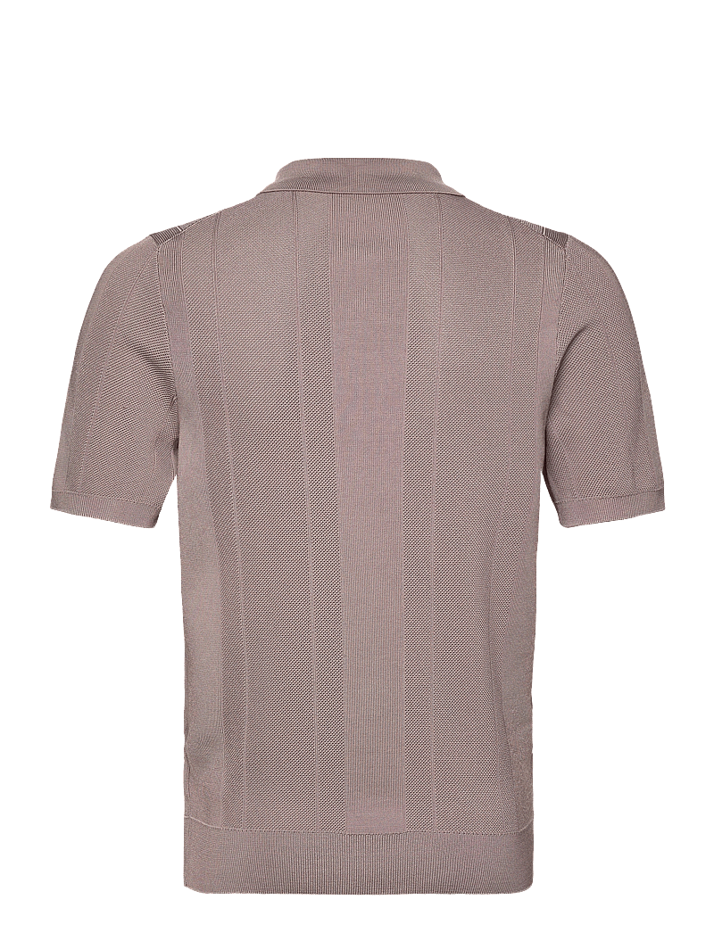 Reiss - BART - polostrik - taupe brown - 2