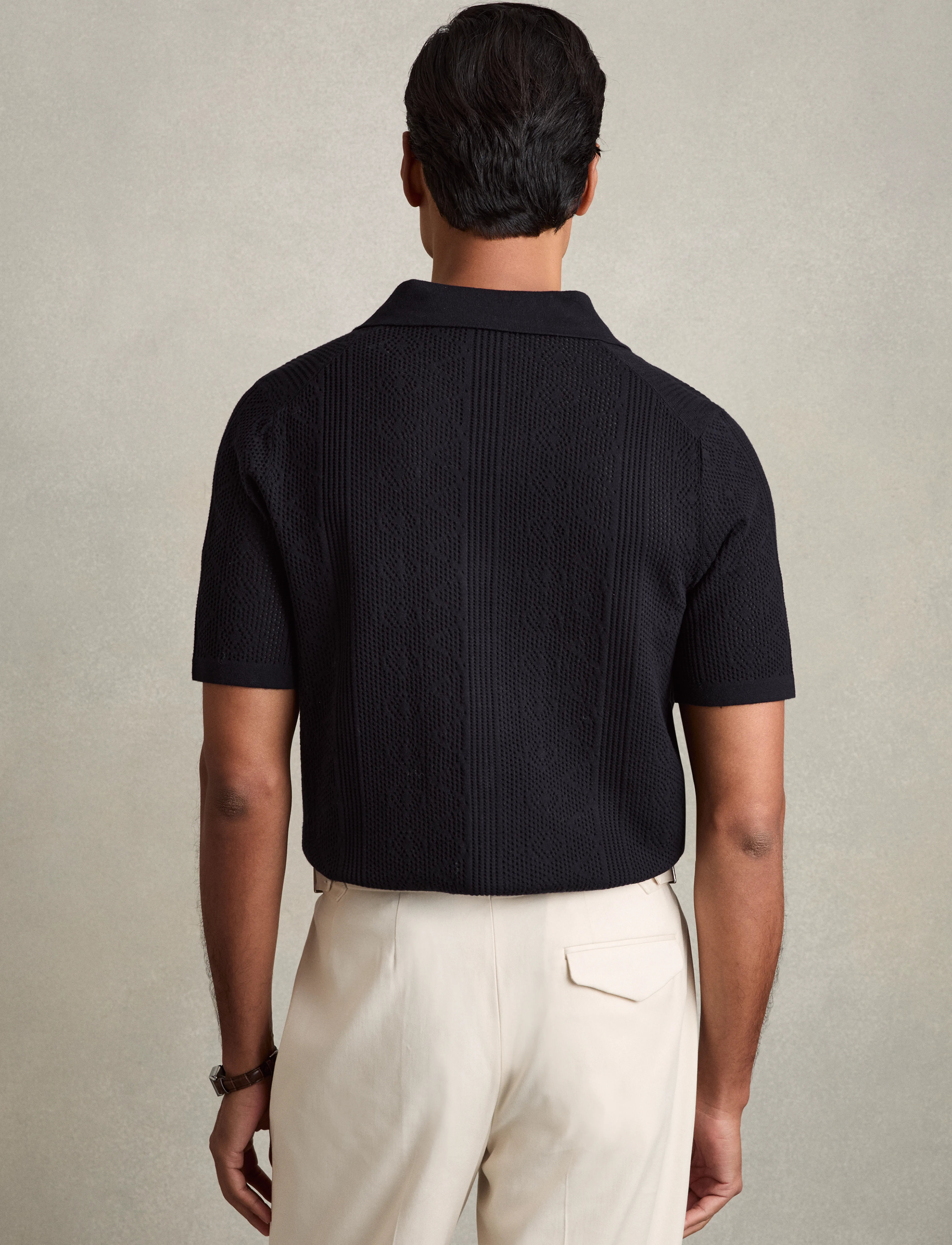 Reiss - KIPLING - knitted polos - navy - 3