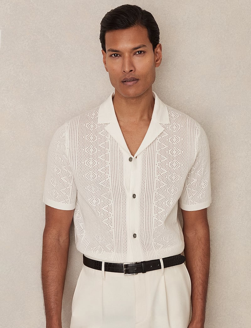 Reiss - KIPLING - gestrickte polohemden - white - 0