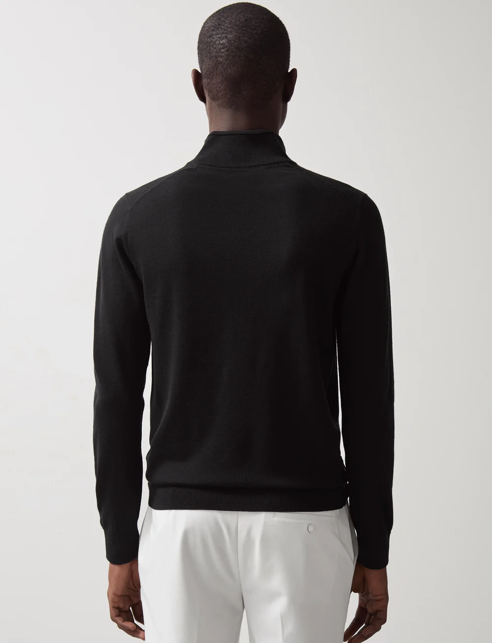 Reiss - HATCH - truien met halve rits - black - 3