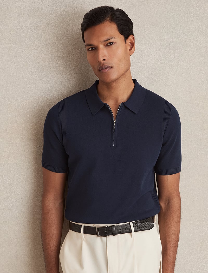 Reiss - BERKLEY - gestrickte polohemden - navy - 0