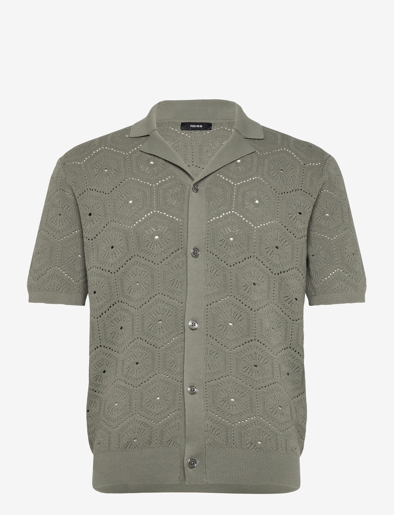 Reiss - ROYCE - short-sleeved shirts - sage green - 0