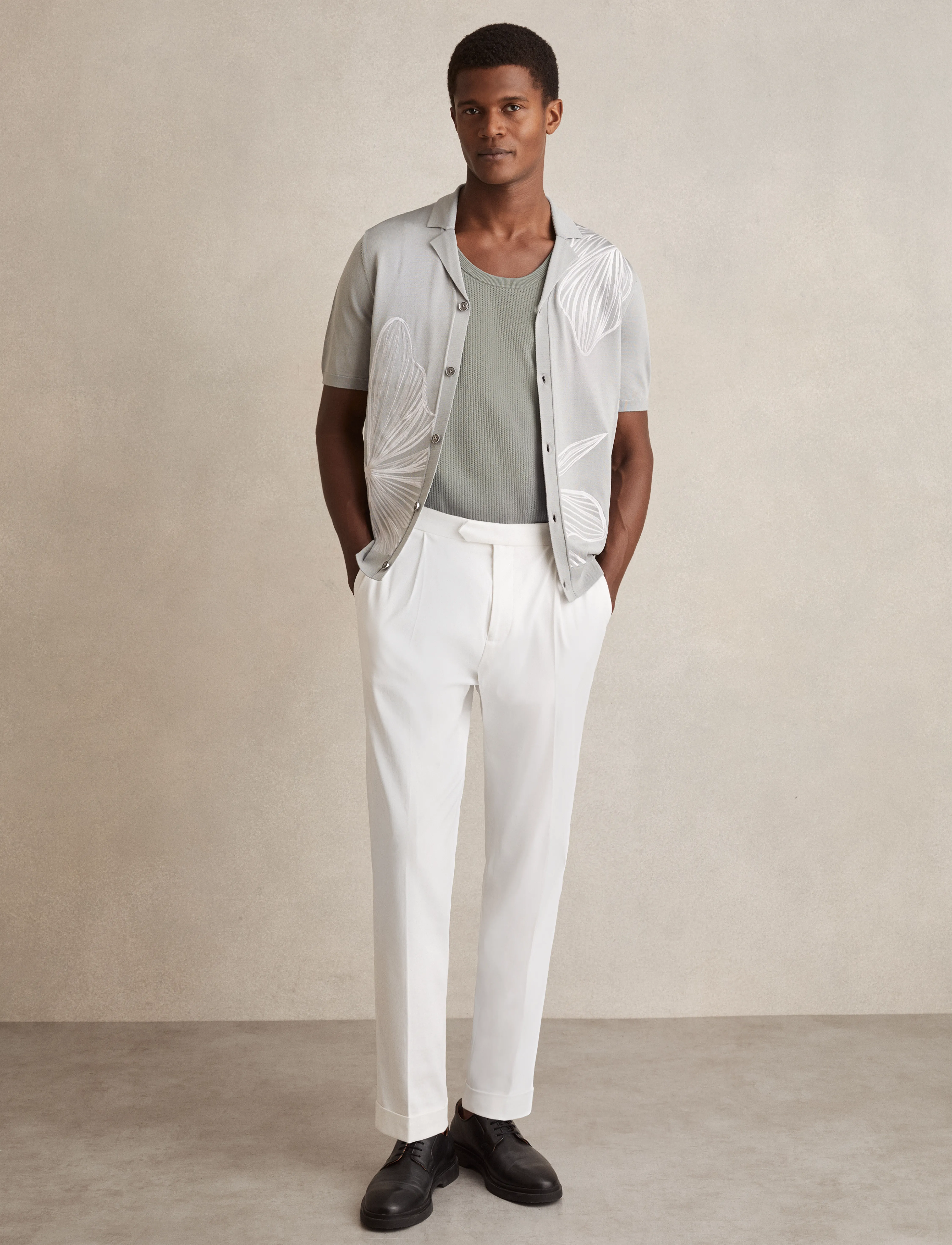 Reiss - WATSON - sage green - 4