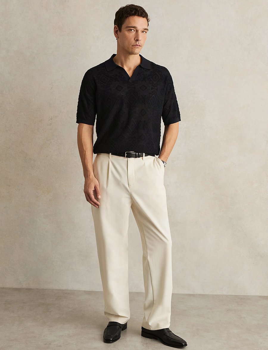 Reiss - BANKS - lühikeste varrukatega polod - navy - 3