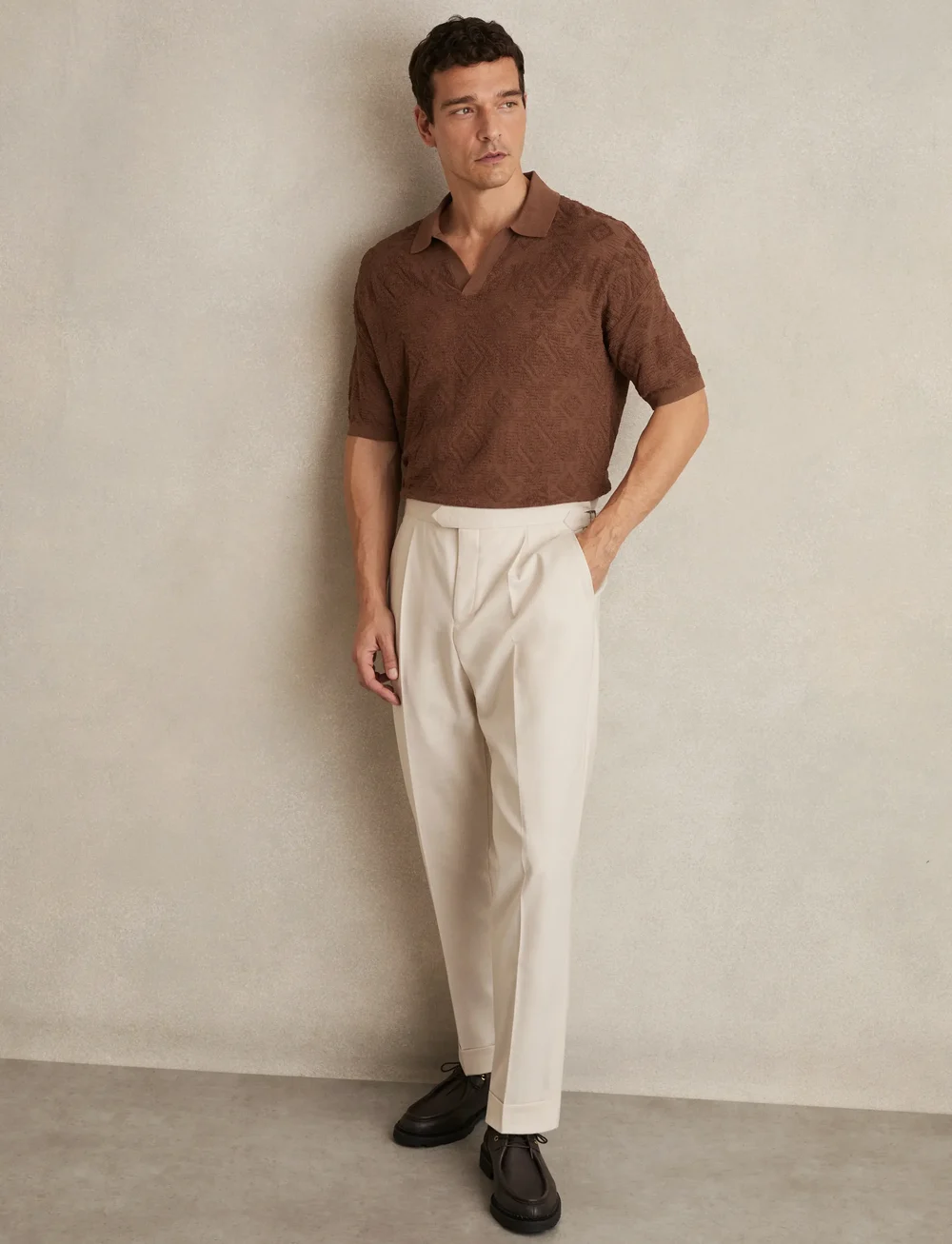 Reiss - BANKS - kurzärmelig - tobacco - 0