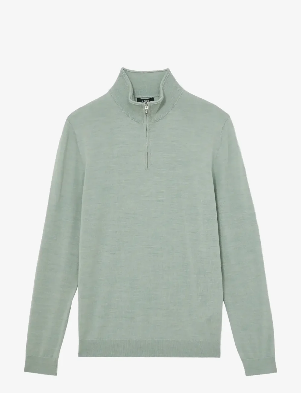 Reiss - BLACKHALL - tõmblukk-kaelusega dressipluusid - sage green melange - 1