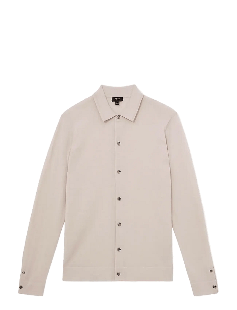 Reiss - FORBES - gestrickte polohemden - beige - 1
