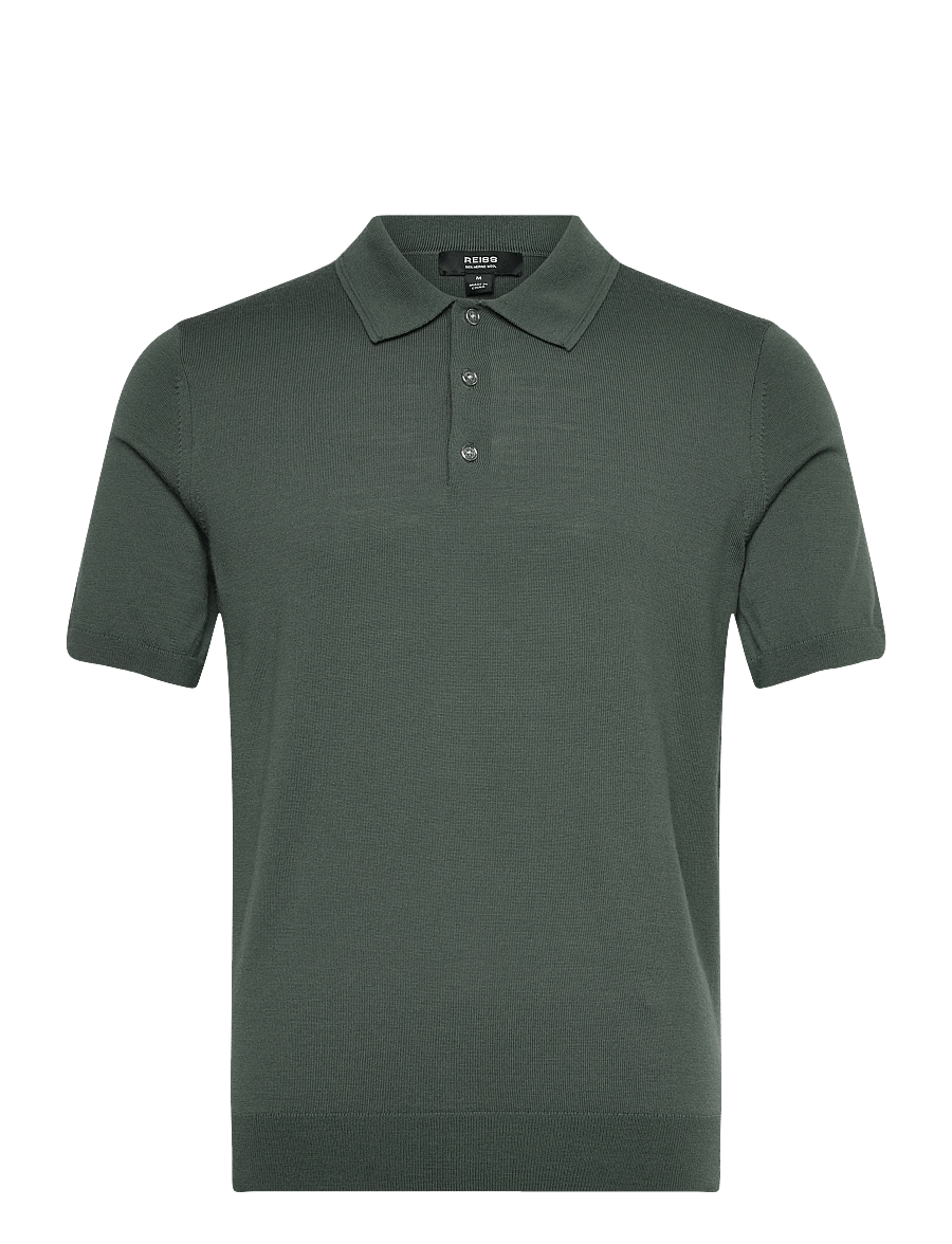 Reiss - MANOR - lühikeste varrukatega polod - kale green - 0