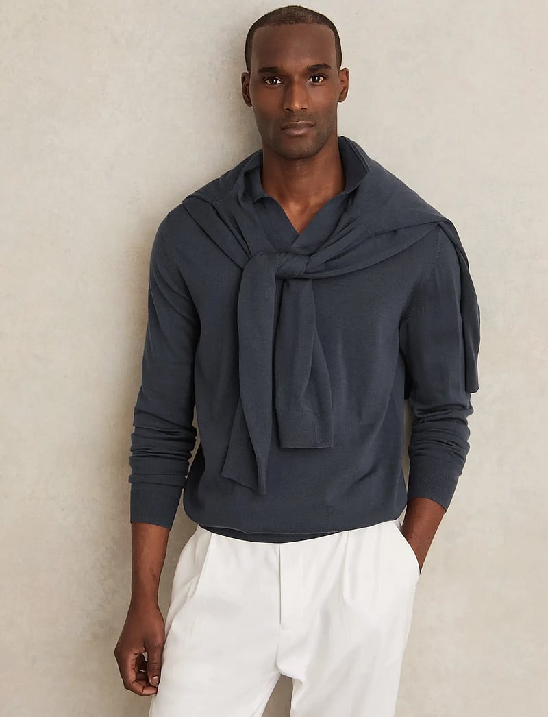 Reiss - MILBURN - v-hals - midnight navy - 0