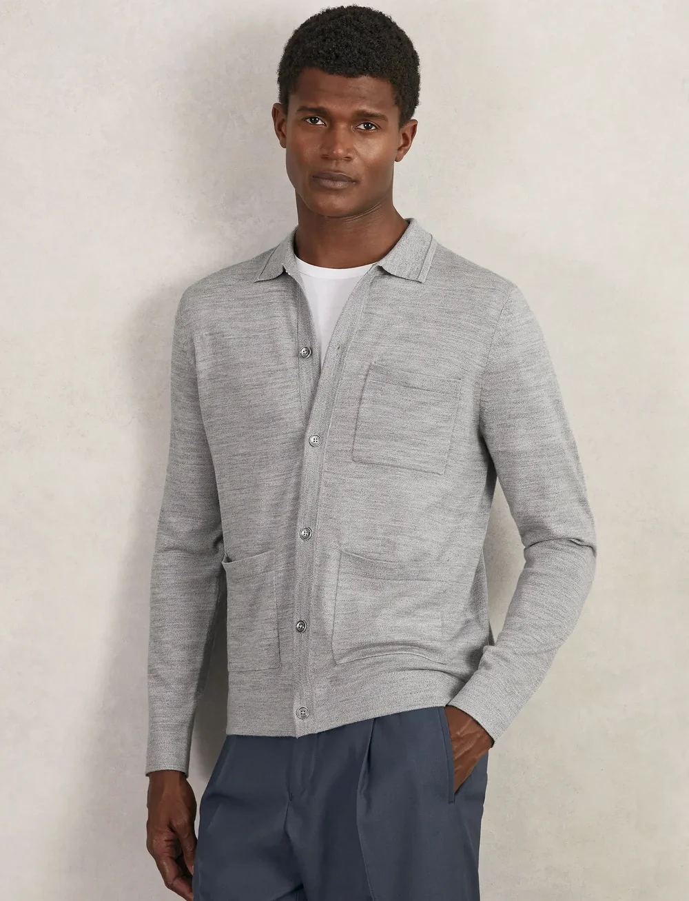 Reiss - MUNICH - shop by occasion - soft grey mouline - 0