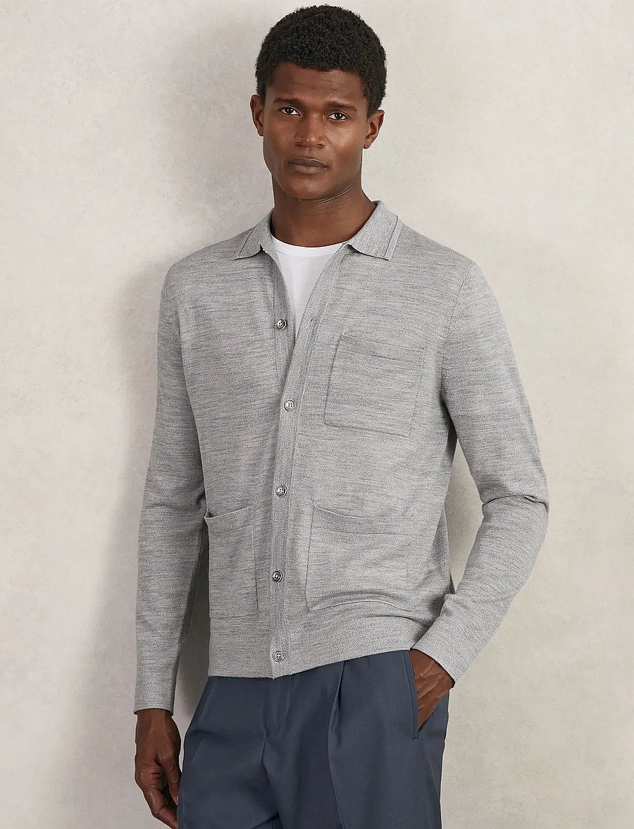 Reiss - MUNICH - Überhemden - soft grey mouline - 0