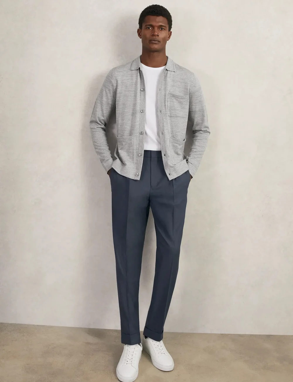 Reiss - MUNICH - shop by occasion - soft grey mouline - 3