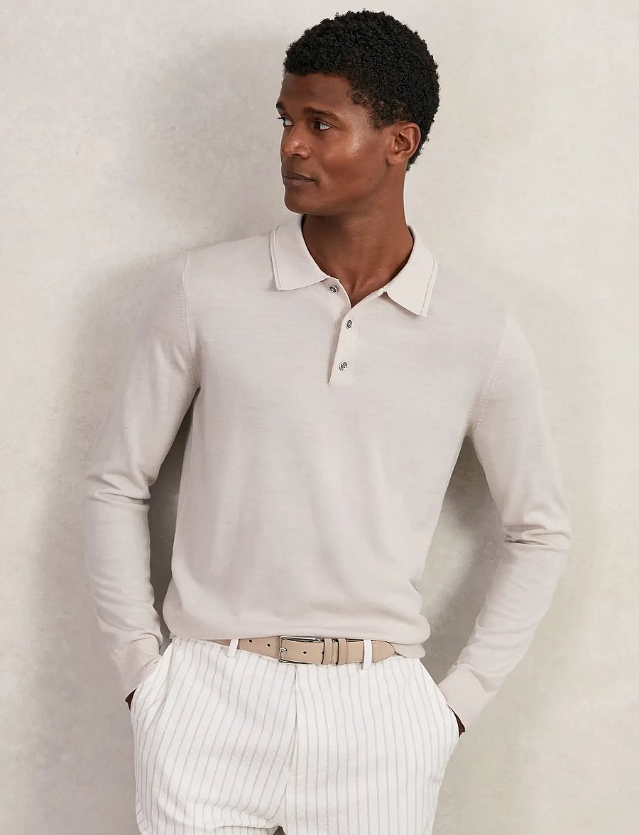 Reiss - TRAFFORD - pikkade varrukatega polod - beige - 0