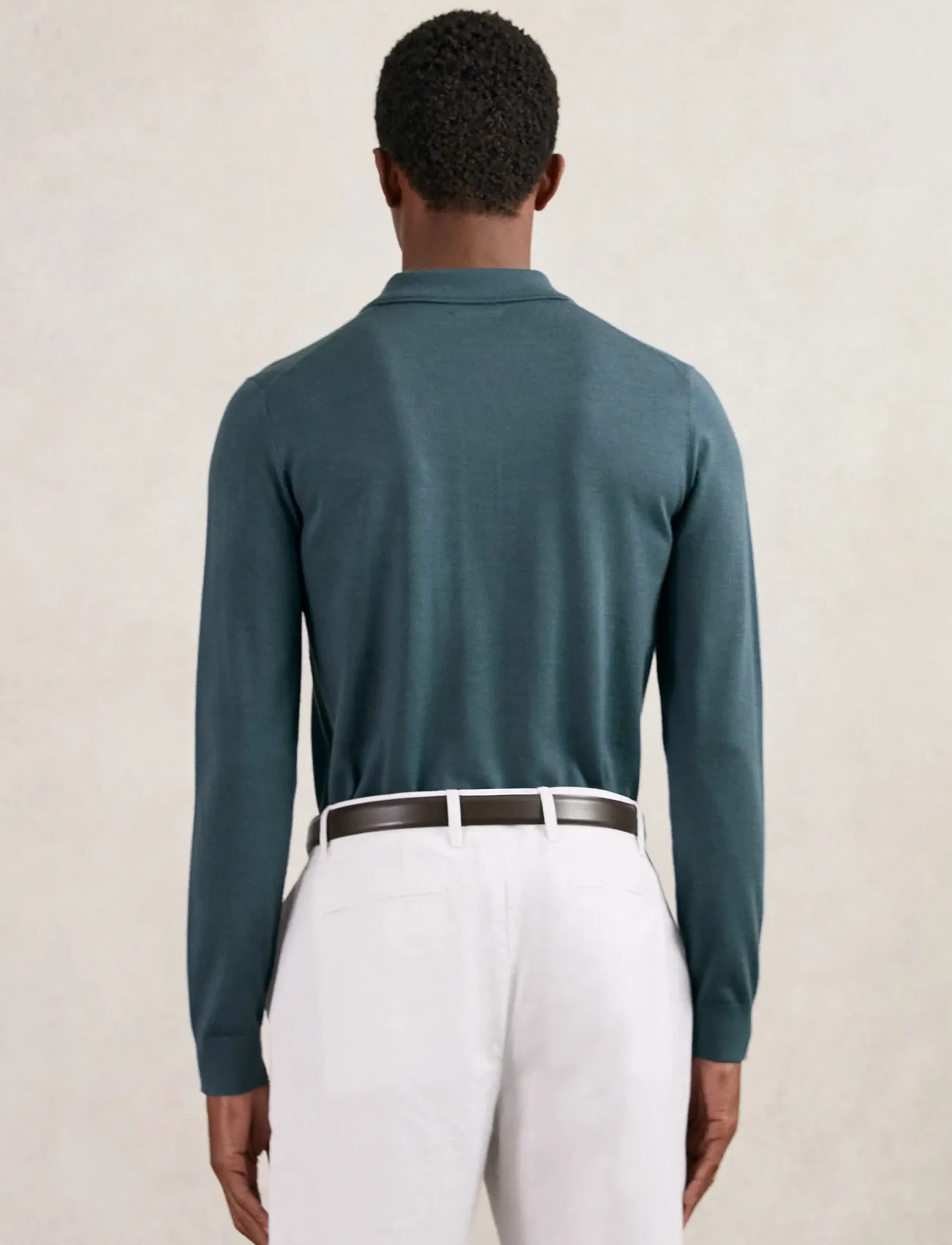 Reiss - TRAFFORD - long-sleeved polos - orion blue - 2