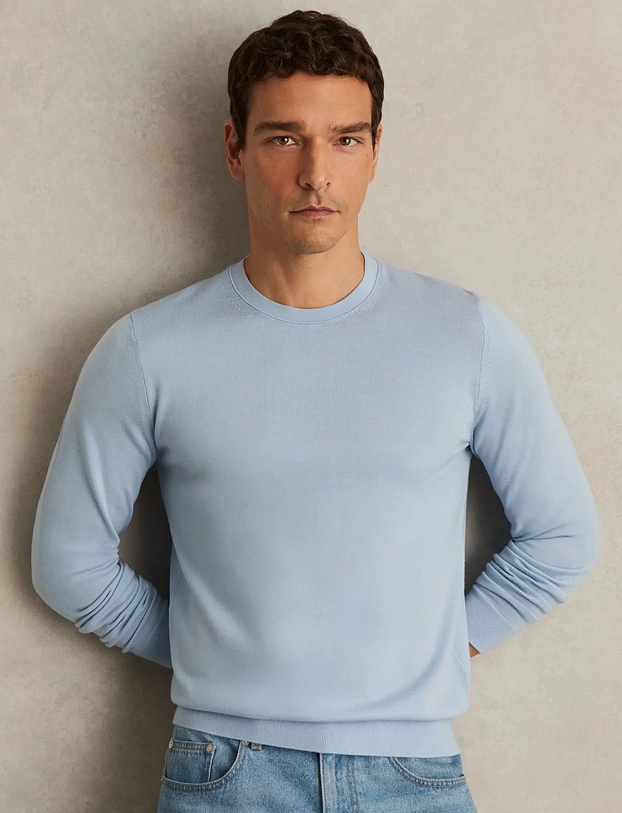 Reiss - WESSEX - rundhals - soft blue - 0