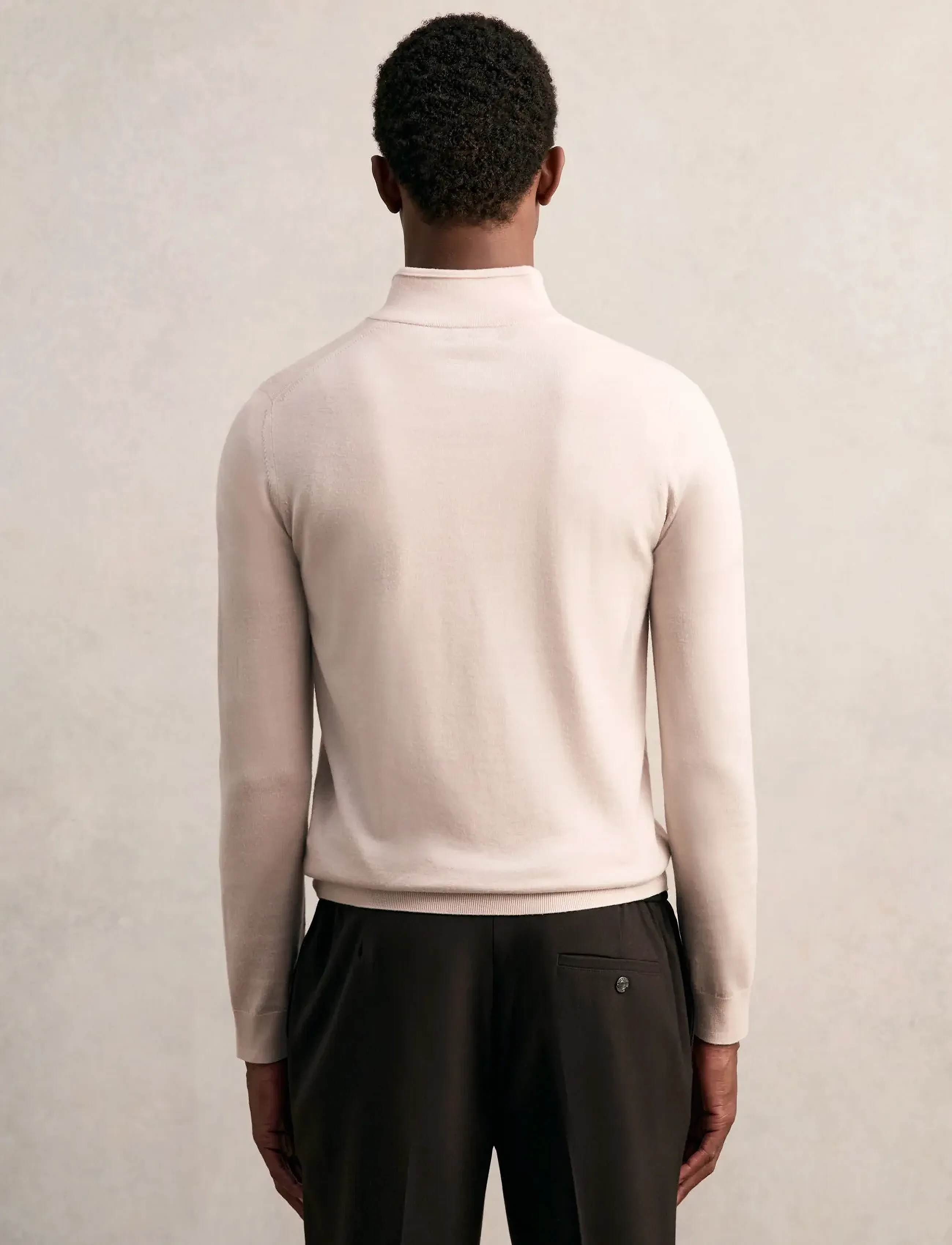 Reiss - BLACKHALL - strik - beige - 2