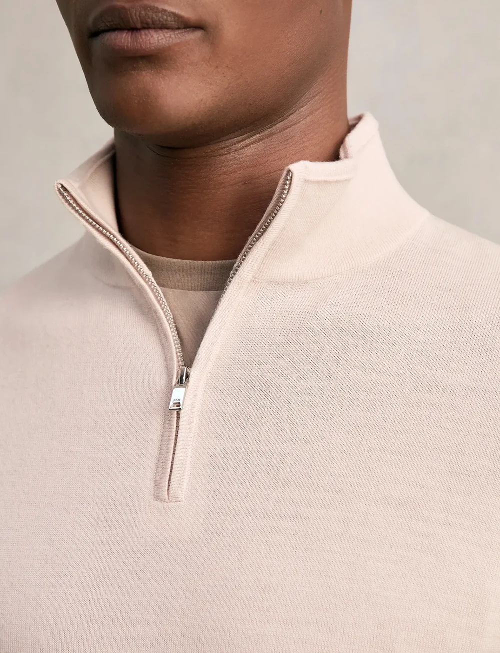 Reiss - BLACKHALL - half zip-trøjer - beige - 3