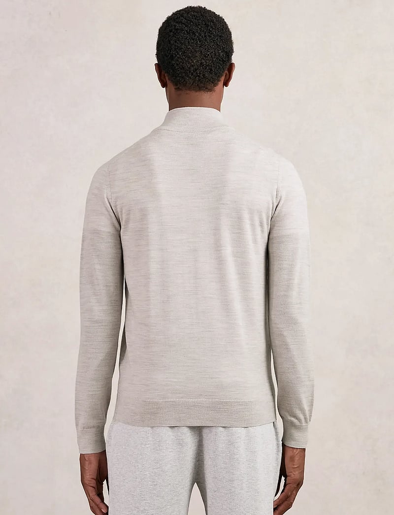 Reiss - HAMPSHIRE - fullzip strik - wicker brown melange - 2