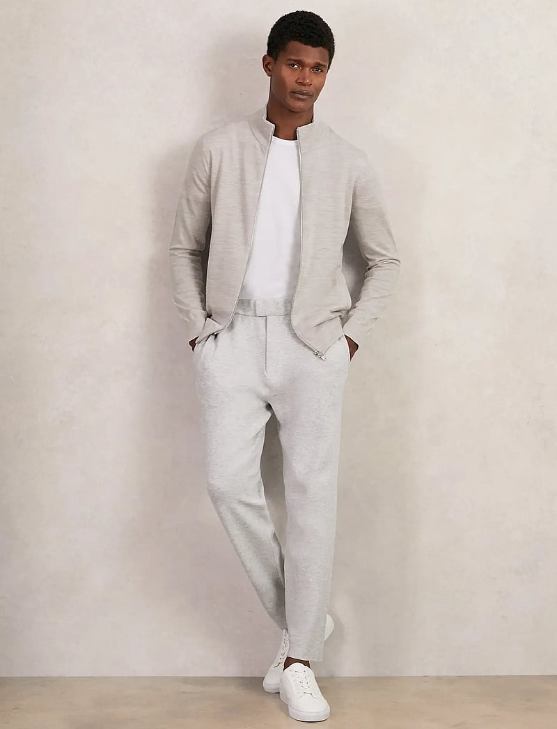 Reiss - HAMPSHIRE - fullzip strik - wicker brown melange - 3