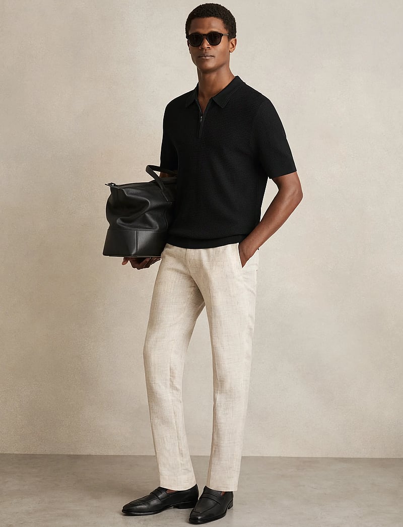 Reiss - REGIS - kortärmade pikéer - black - 0