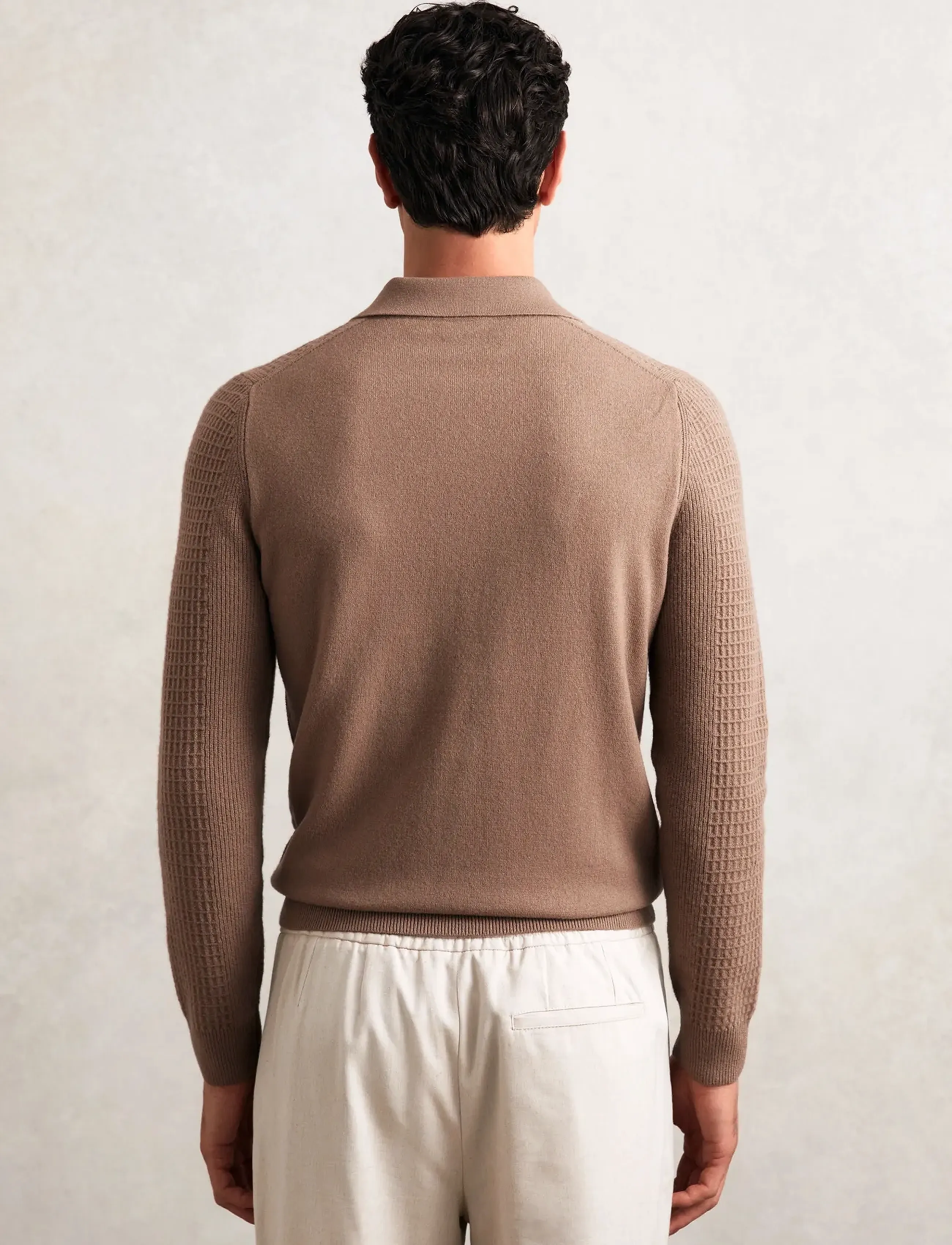 Reiss - HAMILTON - strickmode - camel brown - 2